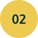 Zahl 02 in gelben Kreis