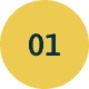 Zahl 01 in gelben Kreis
