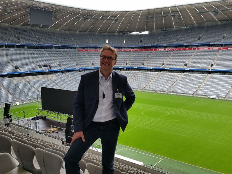 SEO Experte Heimo Lueder in der Allianz Arena