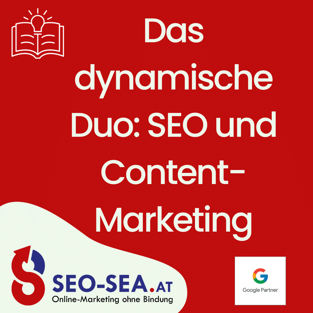 Logo: Das dynamische Duo. SEO und Content-Marketing