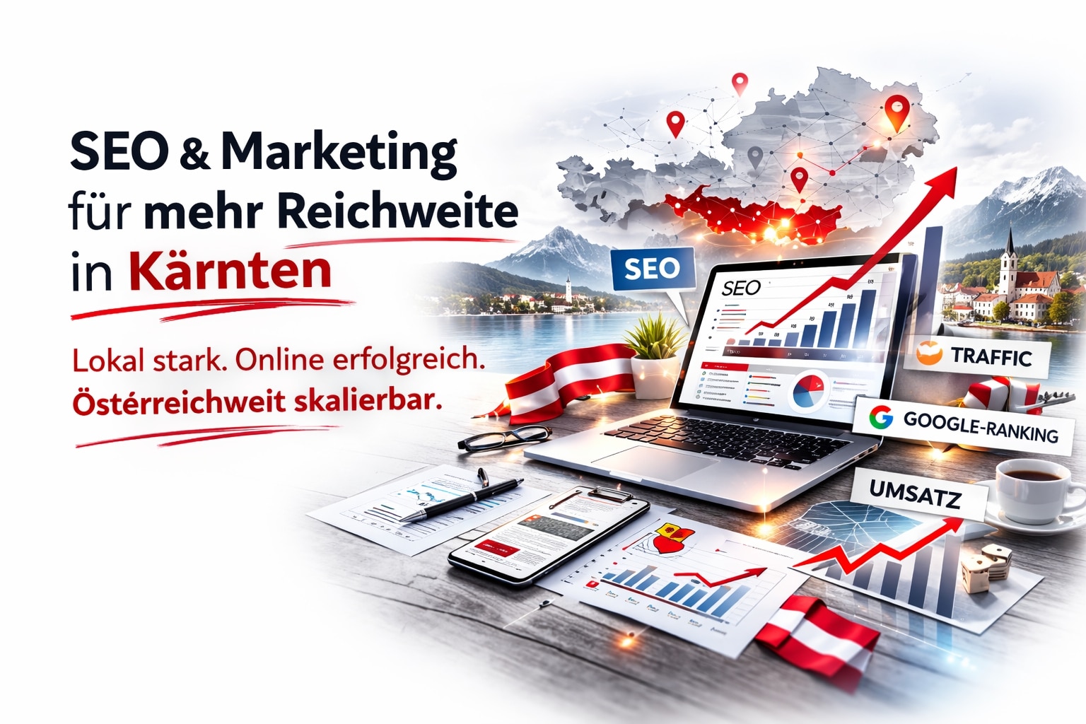 SEO-Agentur für Kärnten – lokale Suchmaschinenoptimierung für Unternehmen in Klagenfurt, Villach und Umgebung