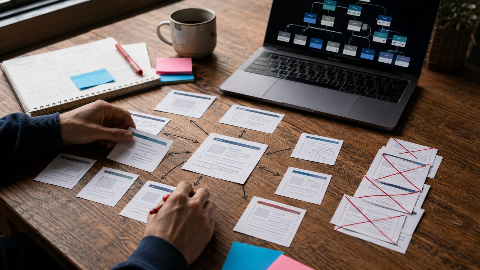 SEO-Audit mit Content-Architektur, Themenclustern und internen Verlinkungen